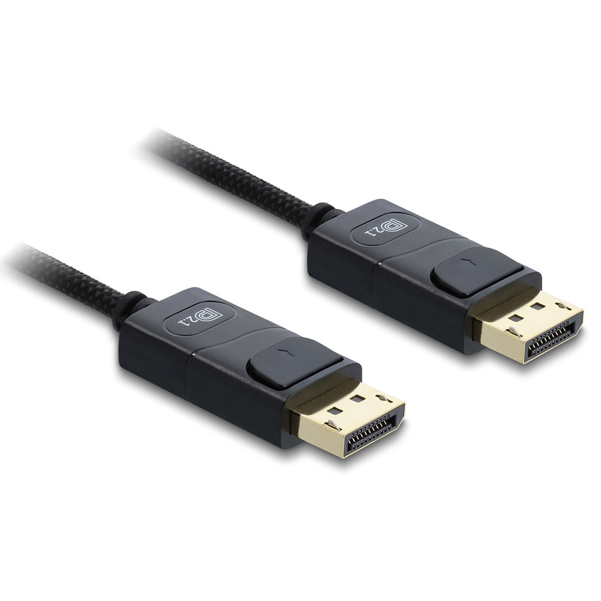 Кабел DisplayPort 2.1 DELOCK 81672, 16K/60Hz, 80 Gbps, 2м, черен - eMAG.bg
