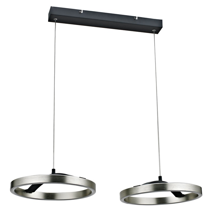 LED аплик Powertech HLL-0203, 42W, 4000K, 70x30x120см, сребрист/черен