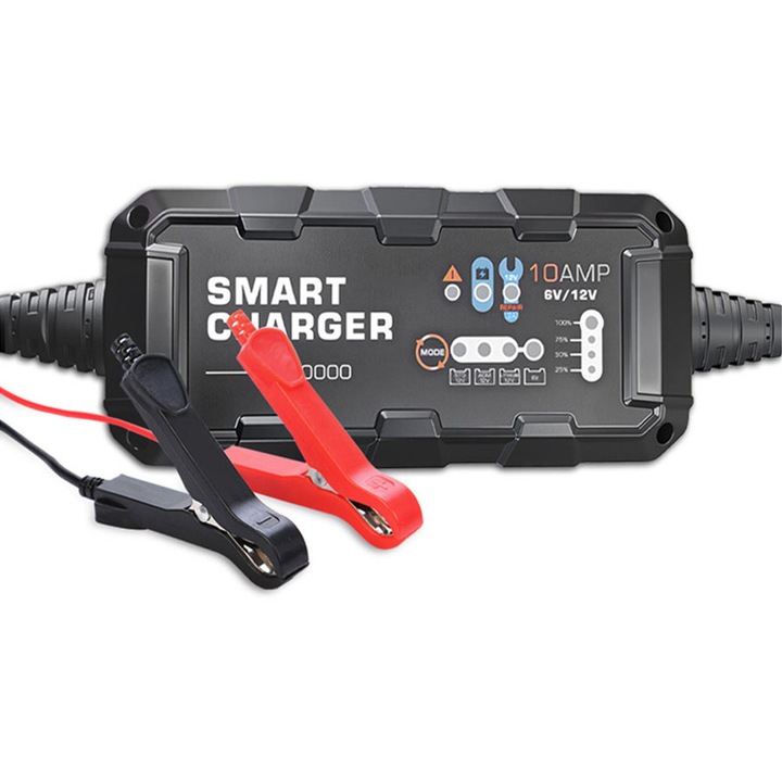 Incarcator auto BYGD F10000, 6V/2A 12V/10A, 350x110x64mm