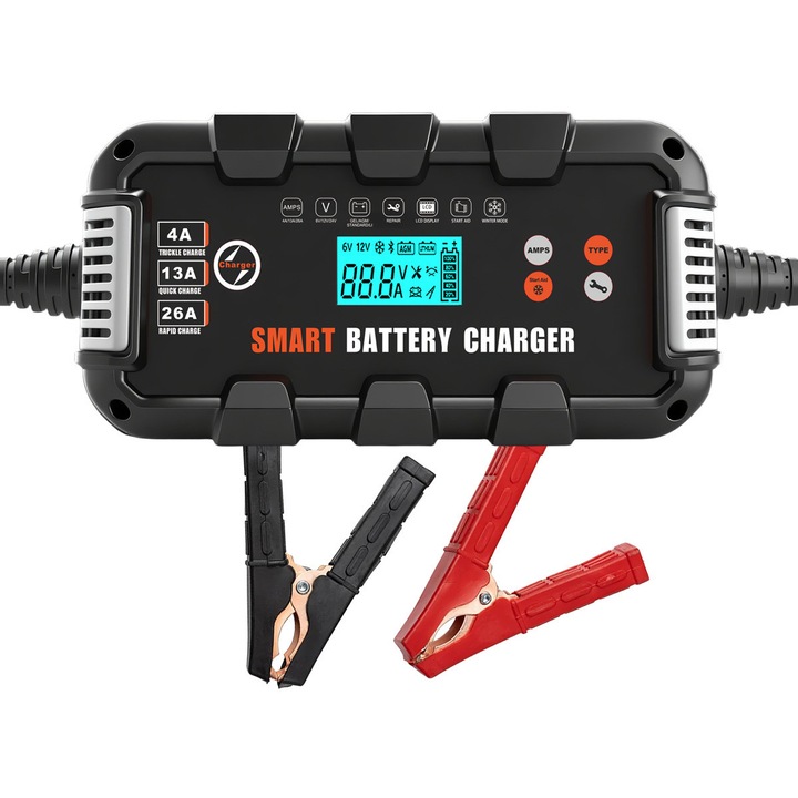 Redresor auto BYGD F26000M, 6V/12V/24V, 450W, 384x115x135mm