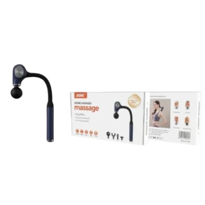 Pistol de masaj MDHL HP-68, 4 capete, 15W, 1800mAh, 560g