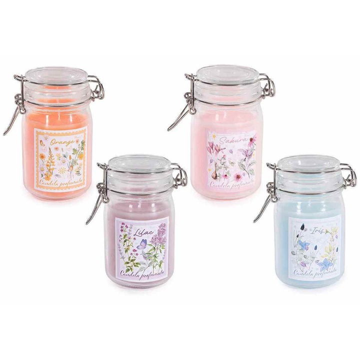 Комплект от 4 ароматизирани свещи в буркан Ø 7 см x 11,5 H