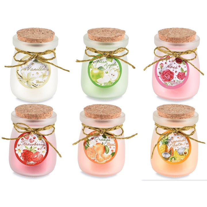 Комплект от 6 ароматизирани свещи в буркан Ø 5,5 см x 7,5 H