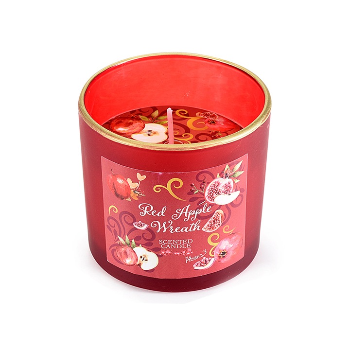 Ароматна свещ в стъклен буркан Аромат Нар, Ябълка Ø 7,5 см x 7,5 H
