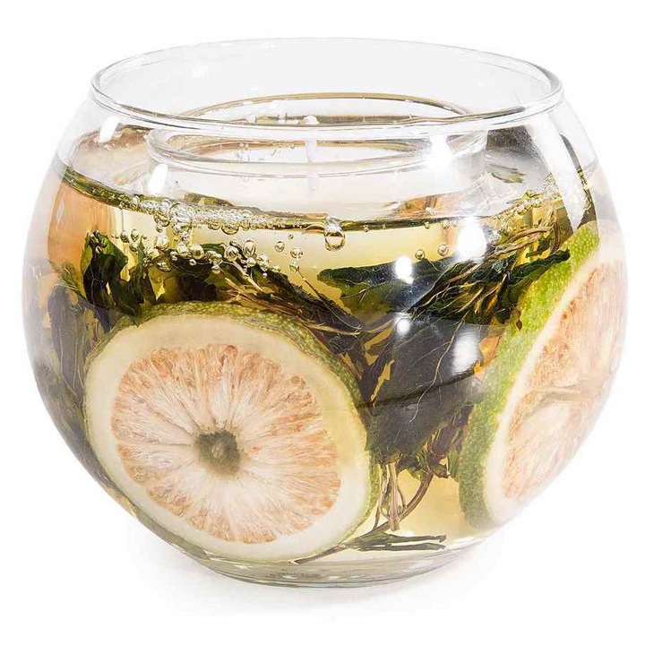 Lumanare parfumata in borcan cu gel Ø 10 cm x 8 H