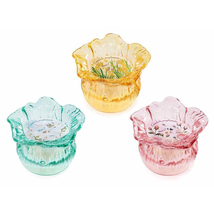 Set 3 lumanari parfumate in borcan Ø 10 cm x 7, 5 H