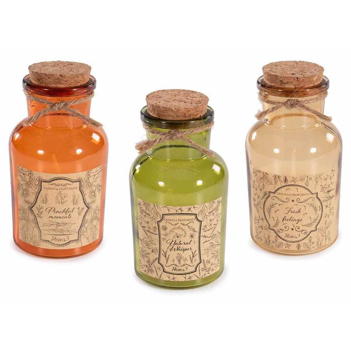 Set 3 lumanari parfumate in borcan Ø 5, 5 cm x 11 H