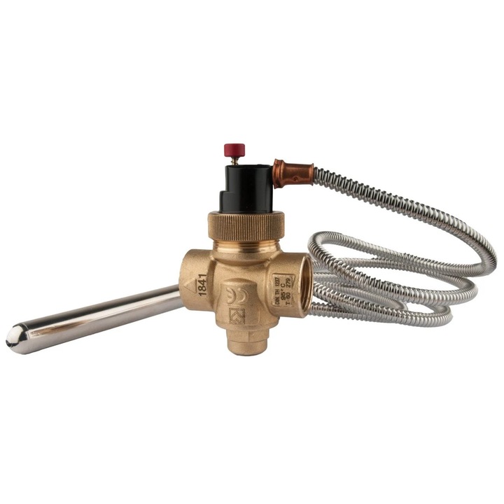 Herz STS20 FI-FI 3/4" termikus szelep, fatüzelésű kazánokhoz