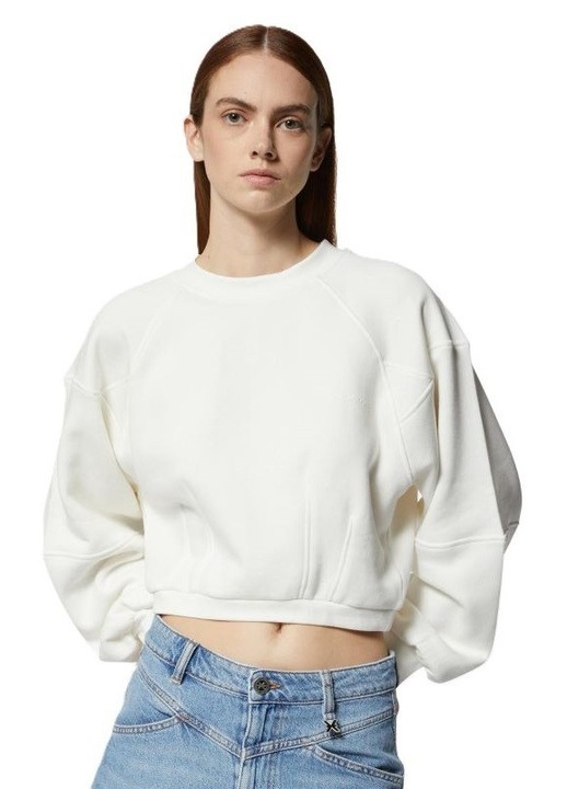 Bluza dama John Richmond SWEATSHIRT CIOFU, Bumbac, Alb, Alb