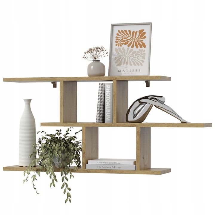 Raft suspendat Estilo Home, 100x45,4x18cm, 9 culori disponibile, pentru living, dormitor sau camera copiilor