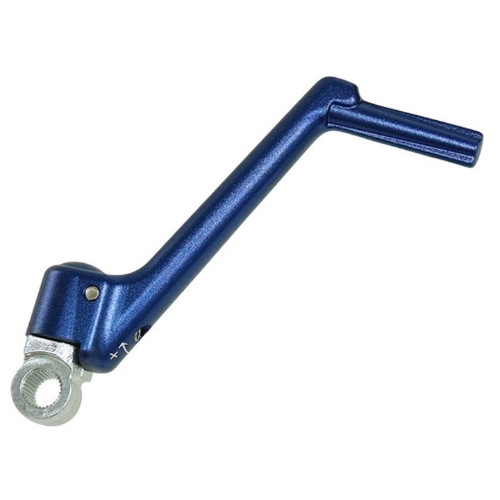 Maneta pornire moto, PSYCHIC, pentru Yamaha YZ 125 ('86-'21), aluminiu, albastru