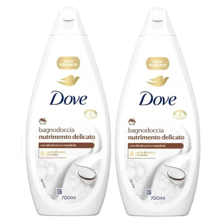 Gel de dus cu cocos si migdale Nutrimento Delicato 2 X 700 ML