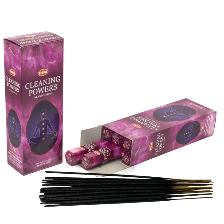 Set 6 pachete betisoare parfumate HEM® pentru Curatarea Chakrelor, 120 buc