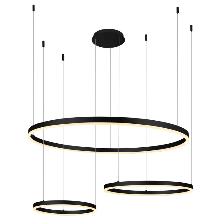 Lustra LED suspendata 70W 5600LM Negru nisip 3000K
