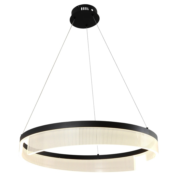 Lustra LED suspendata 23W 1840LM Negru nisip 3000K