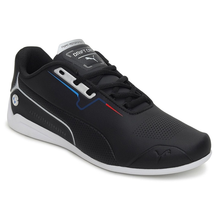 Pantofi sport barbati Puma Drift Cat, sintetic, alb/negru, 44.5 EU
