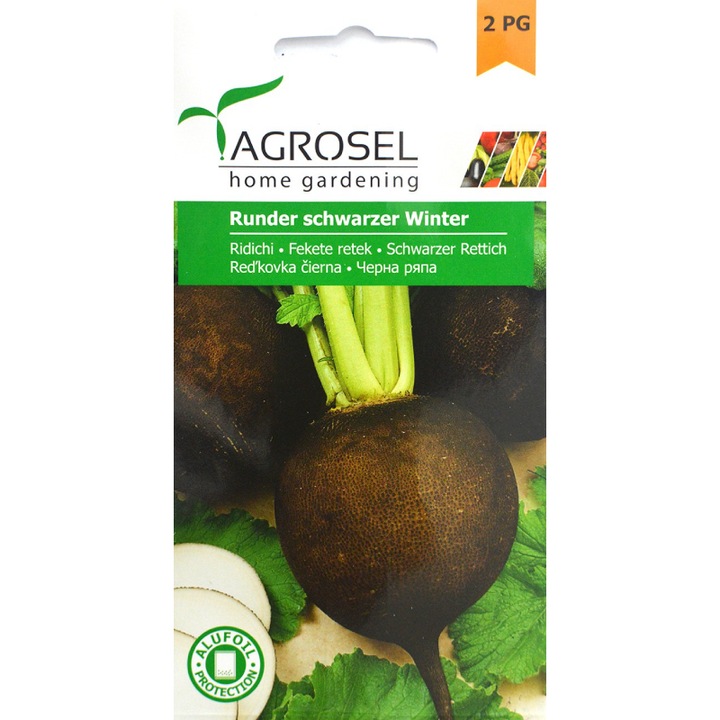 Seminte de ridichi Runder schwarzer Winter, 6 g