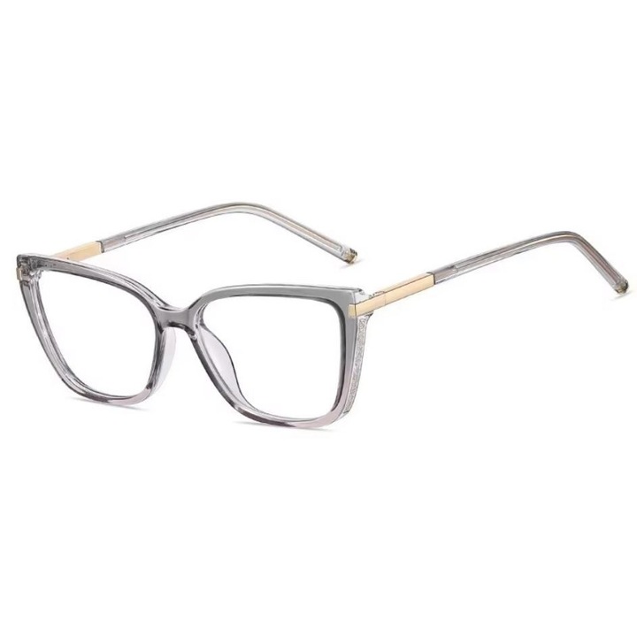 Ochelari Protectie Calculator, Telefon, TV, Gaming – Lumina Albastra, Anti-UV, Fara Dioptrii, Pentru Femei, Model Ochi de Pisica