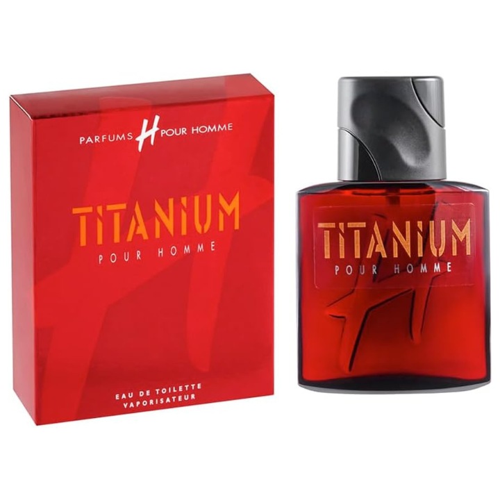 Parfum barbatesc DANIEL HECHTER® Titanium Pour Homme, Eau de Toilette, 75 ml