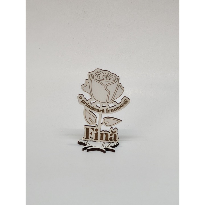 Martisor Floare Trandafir Fina 8 cm