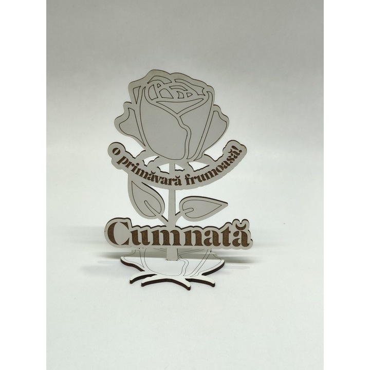 Martisor Floare Trandafir Cumnata 15 cm