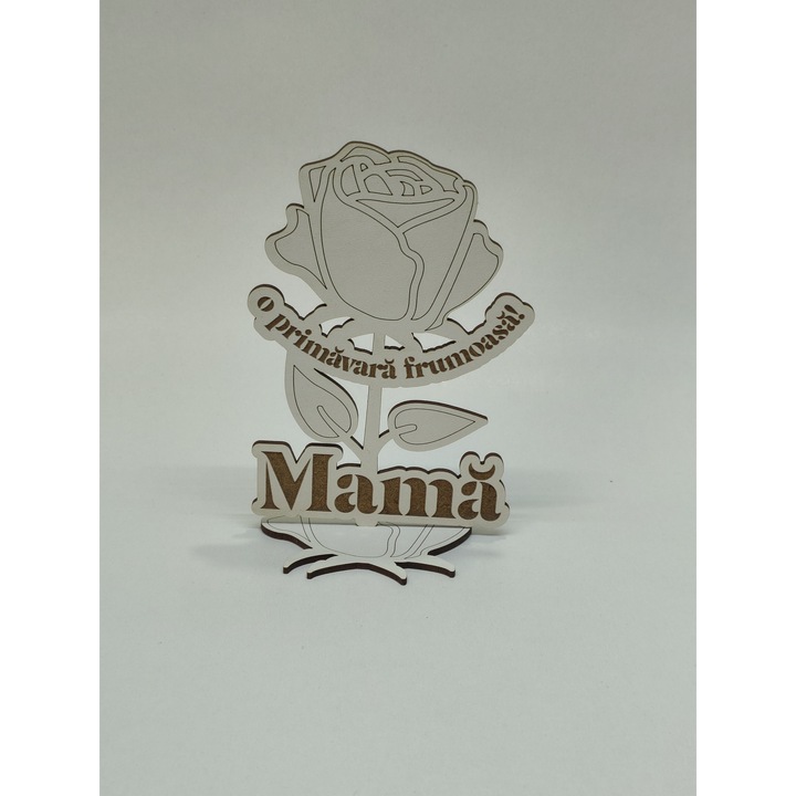 Martisor Floare Trandafir Mama 15 cm