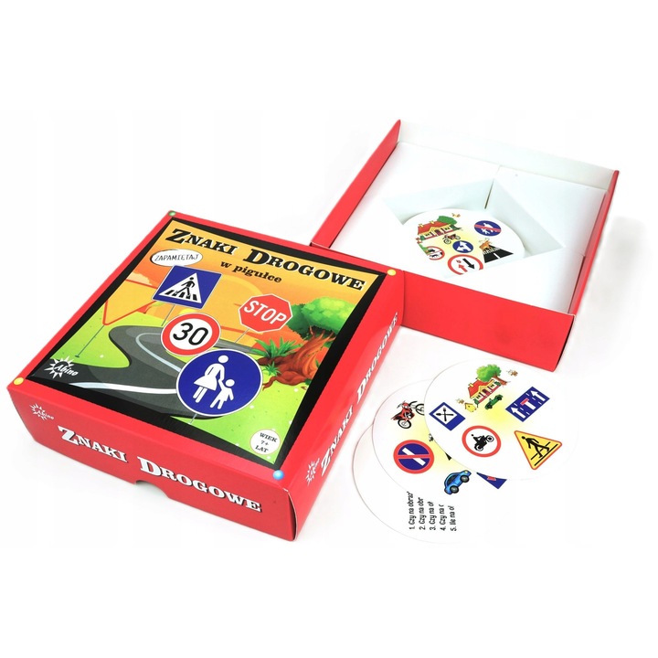 Joc de societate, ABINO NT, Semne de circulatie in capsule, pentru 1+ jucatori, varsta 7+