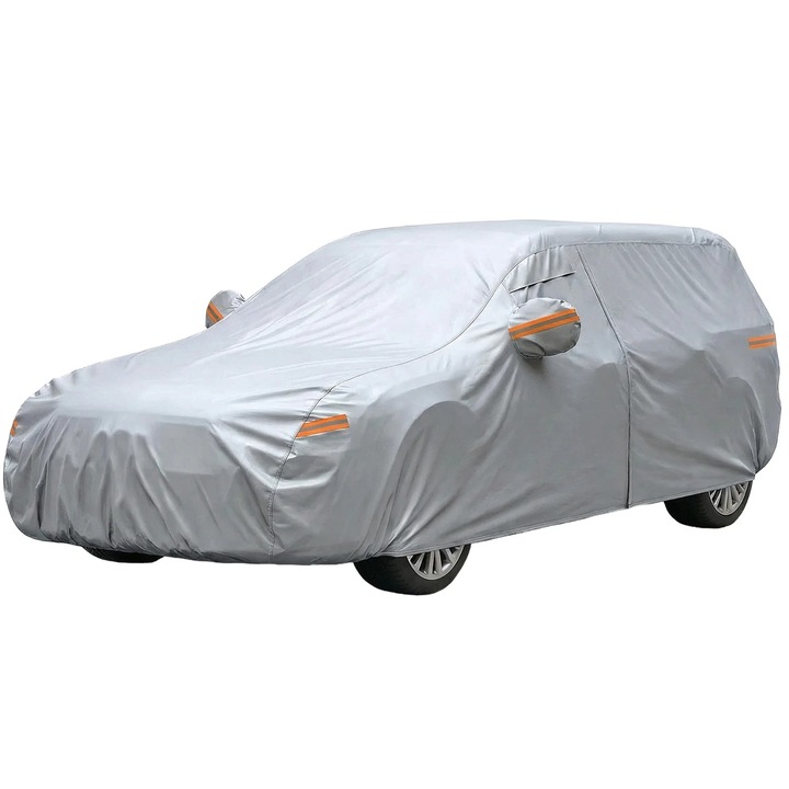 Husa auto Elindor Impermeabila, Protectie UV, Gri, Marime Break XXL, 510x200x144cm