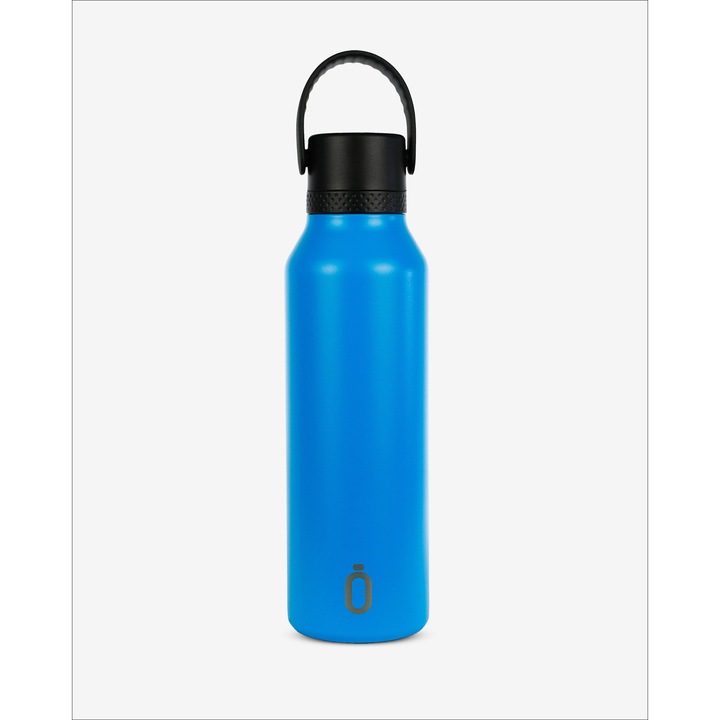 Sticla Termos Runbott, Ceramica/Otel inoxidabil, Albastru, 600 ml