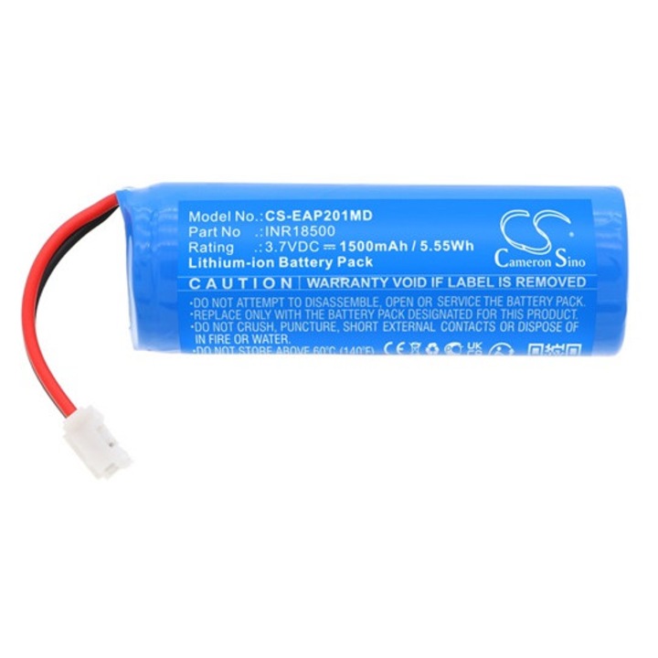 Cameron sino li-ion akkumulátor, 3, 7v, 1500mAh, kompatibilis endodontic inr18500 kék-vel