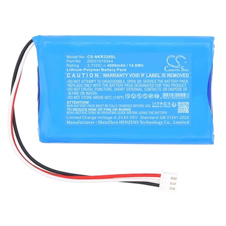 Cameron sino li-polymer akkumulátor, 3, 7v, 4000mAh, kompatibilis novker 20031019344 -vel