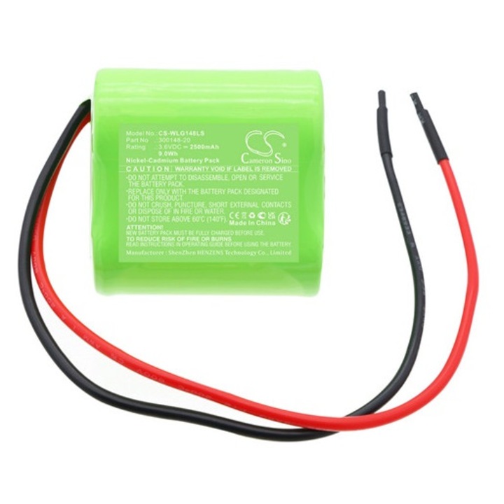 Cameron sino ni-cd akkumulátor, 3, 6v, 2500mAh, kompatibilis willing 300148-20 zöld-vel