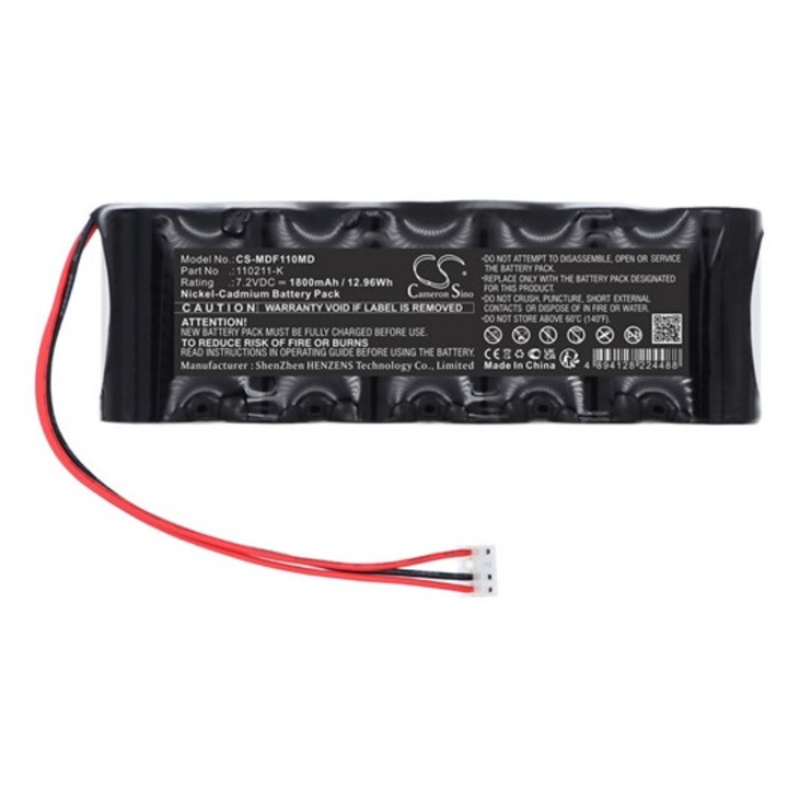Cameron sino ni-cd akkumulátor, 7, 2v, 1800mAh, kompatibilis medfusion 110211-k -vel
