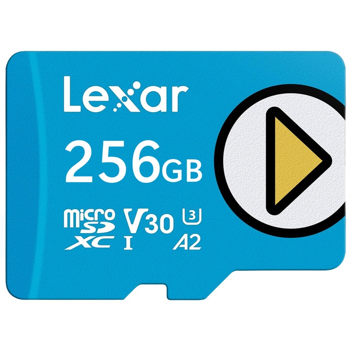 Карта памет MicroSDXC Lexar 256GB UHS-I U3 V30 A2, включен адаптер
