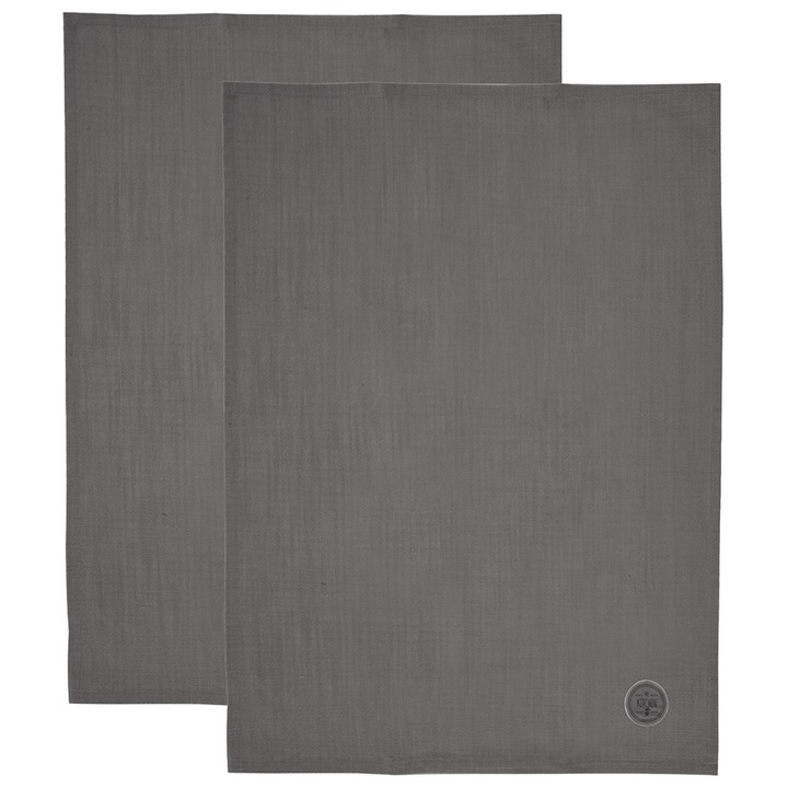 2 db konyhatörlő szett, Artemis, pamut, szürke