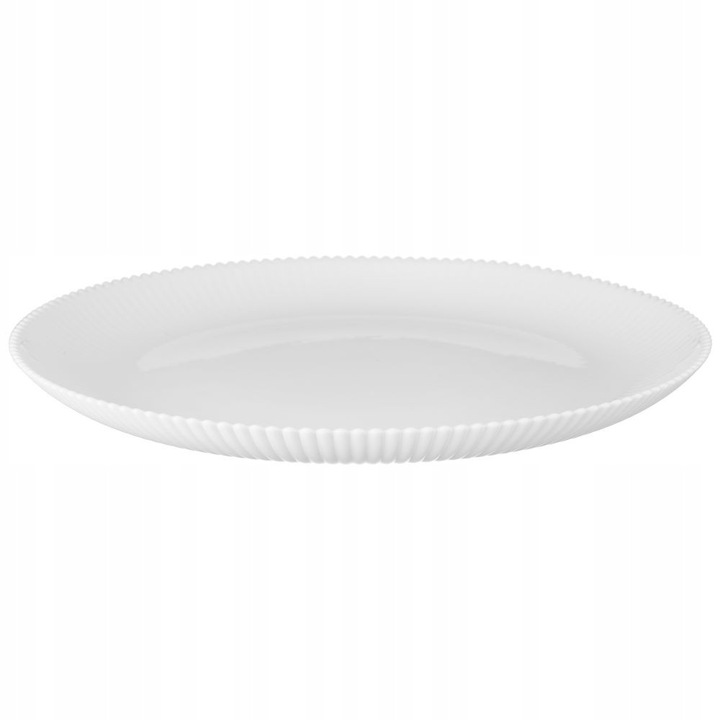 Farfurie plata, Galicja, 26,5cm, alb, design clasic