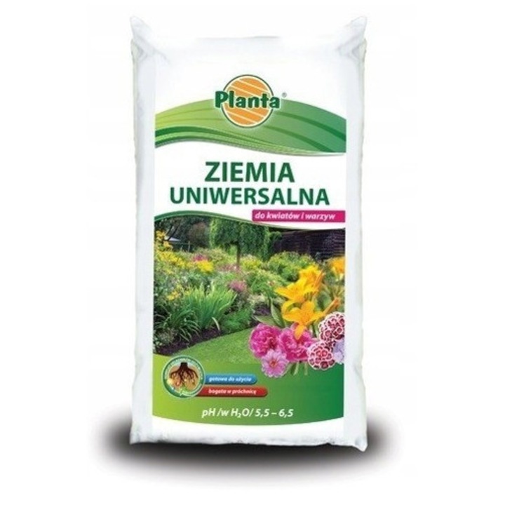 Pamant universal Planta 50L, pentru flori si legume, pH 5,5-6,5, structura poroasa