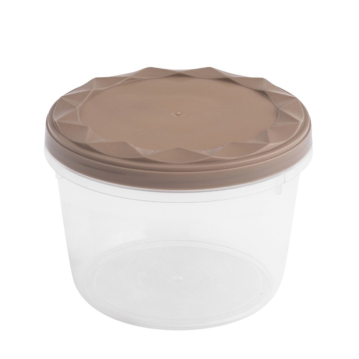 Altom ételtartó doboz, 600ml, átlátszó, 8,5x11,5cm, csavaros tetővel