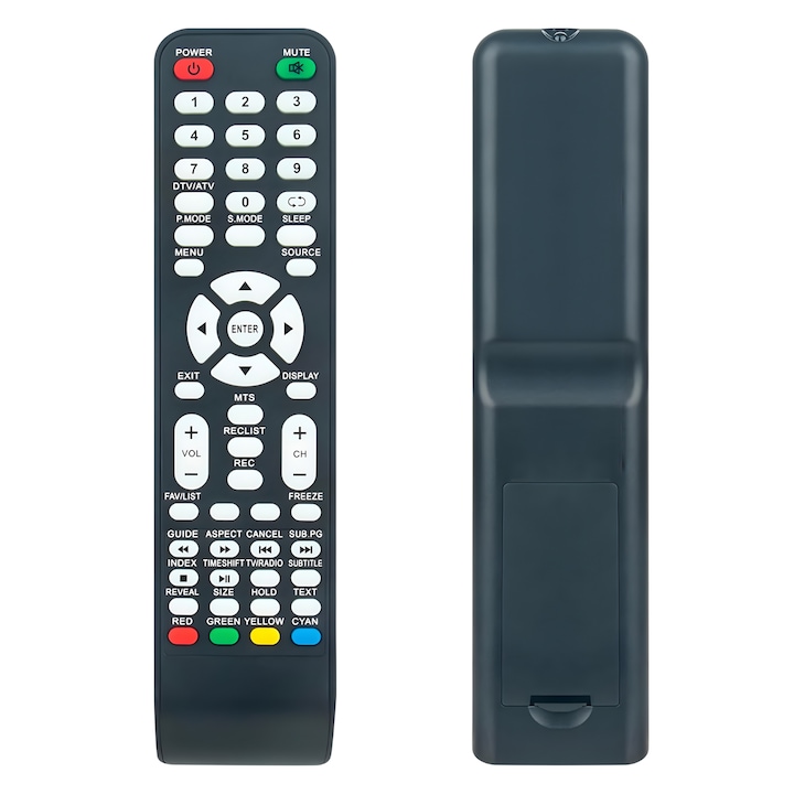 Telecomanda TV Universala compatibila cu Smart TV LED, LCD Vortex, SmartTech, Selecline, Diamant, Vinchi, Configurare automata, Baterii 2 x AAA