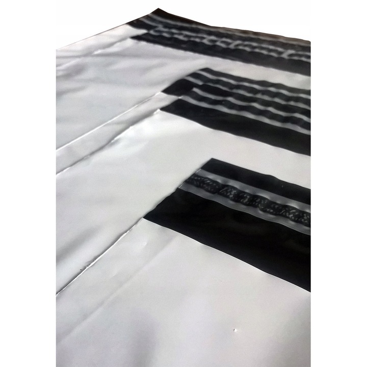 Fóliaboríték, 240x325mm, 100 darabos szett, fehér/fekete