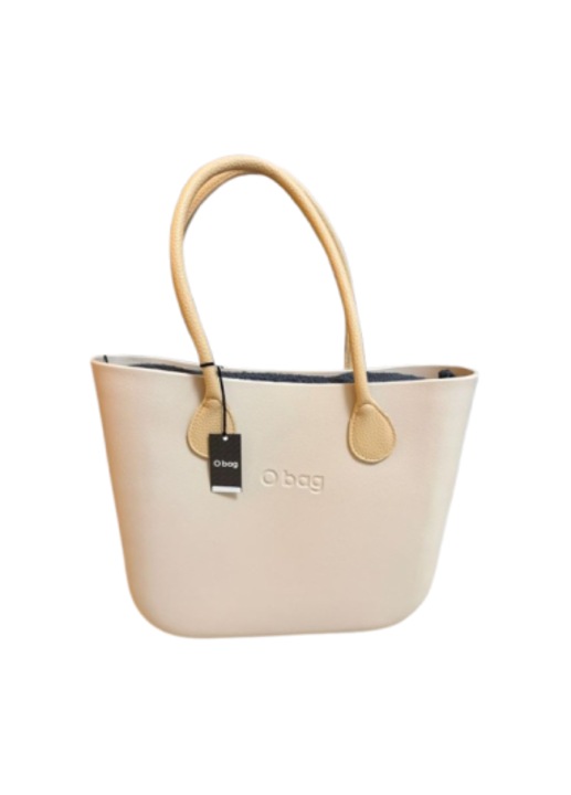 Női táska O bag, Világos krém