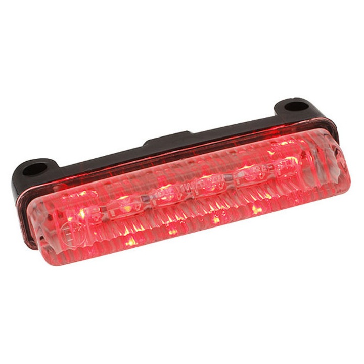 Lampă spate LED universală transparentă / cu LED-uri roșii MX_STR-655.20/CE