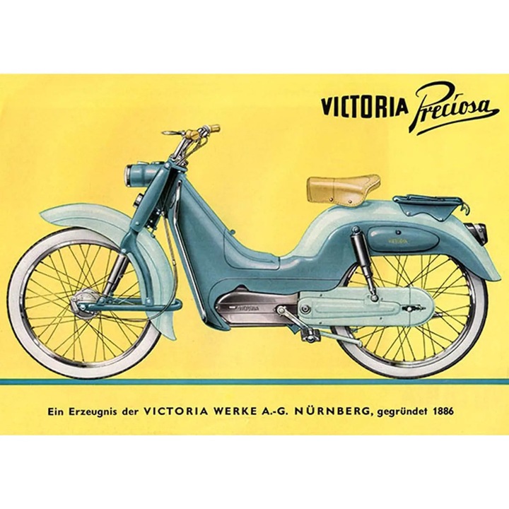 Reklámplakát Victoria 29 cm x 42 cm mopedhez és kismotorhoz MG00086456