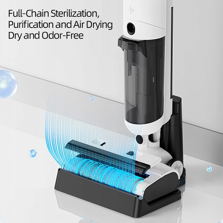 Pulverizator manual fara fir 2 in 1, model alb pentru casa cu detectare si functionalitate LED, pulverizator puternic de 12000pa, 2 in 1, pulverizator manual fara fir, model alb pentru casa cu detectare si functionalitate LED