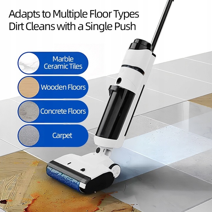 Pulverizator manual fara fir 2 in 1, model alb pentru casa cu detectare si functionalitate LED, pulverizator puternic de 12000pa, 2 in 1, pulverizator manual fara fir, model alb pentru casa cu detectare si functionalitate LED