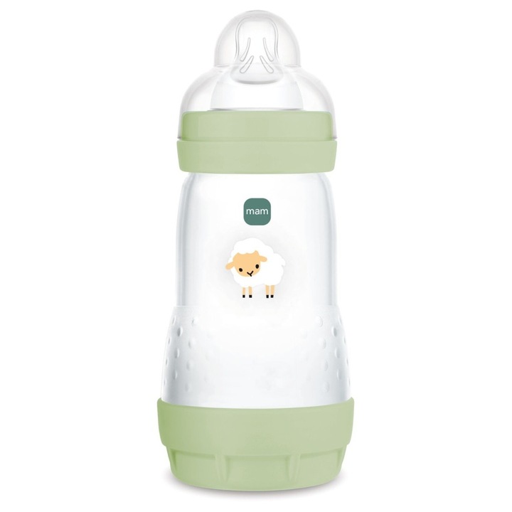 Biberon anticolic MAM Perfect Start 260ml, verde, unisex