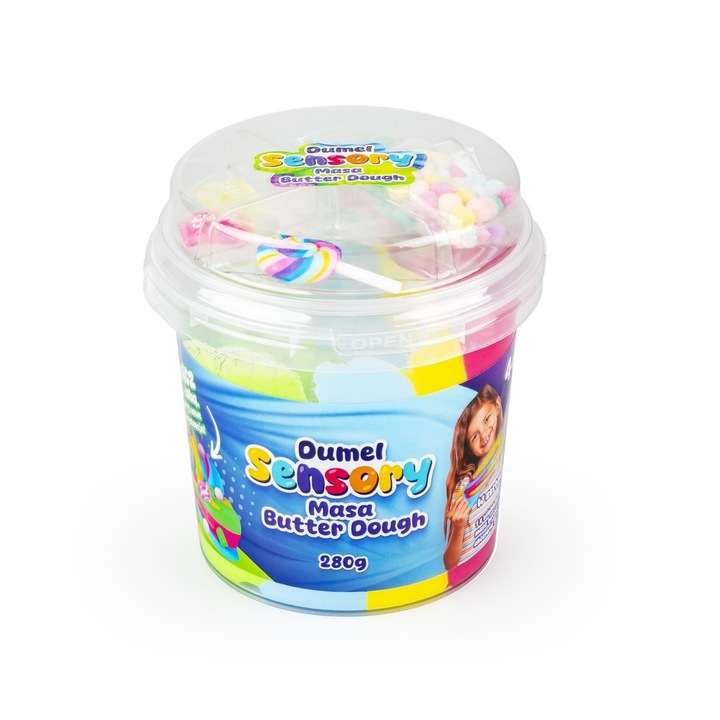 Set jucarie interactiva, Dumel, plastelina 4 culori, 4+ ani