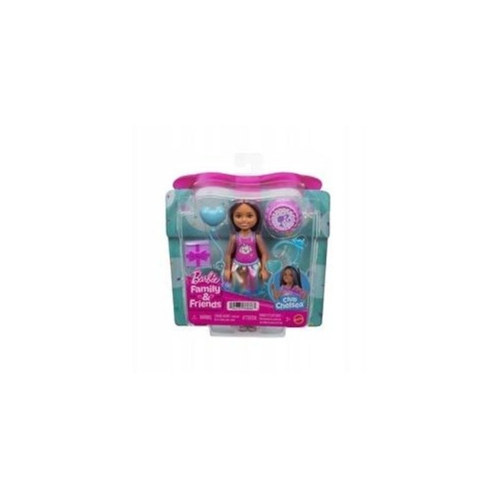 Papusa Barbie Family & Friends Club Chelsea, Mattel, multicolor, 30x15cm