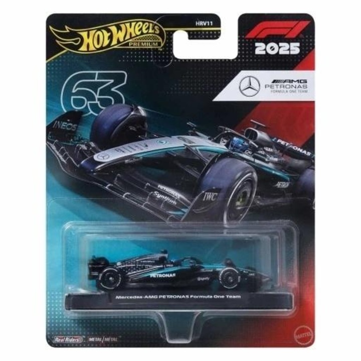 Hot Wheels kisautó, Formula 1, 1:32, többszínű