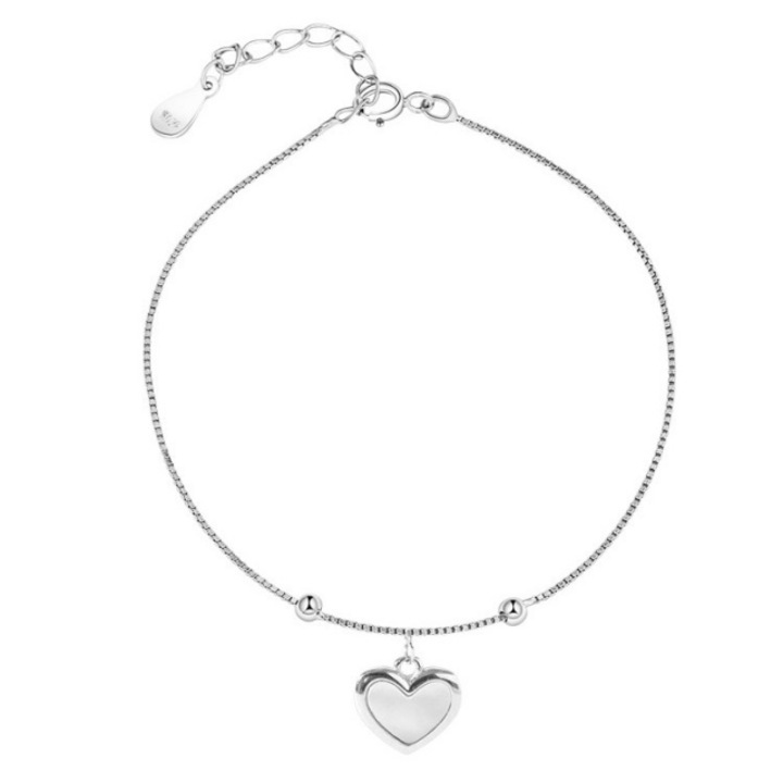 Bratara din argint 925 pentru femei, CK, design elegant, ajustabila 15-18cm, argintiu